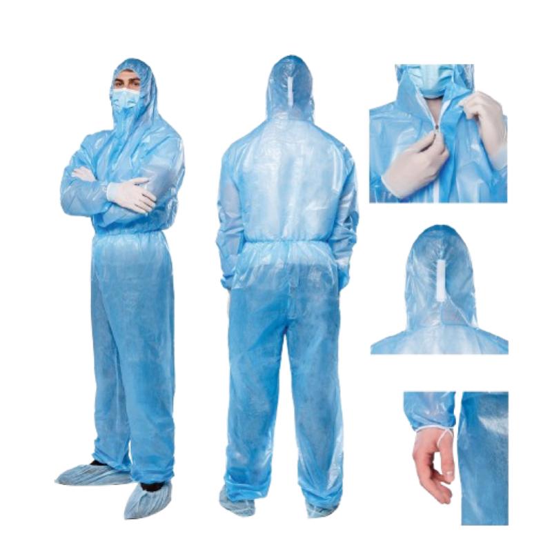 Комбінезон, медичний, захисний, ламінований спанбонд 45g/m2(г/м2), стерильний, одноразового використання,ТМ «АХІЛЛ»